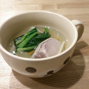 茹で塩豚の野菜スープ